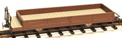 Austrian Cog railway flat car, brown